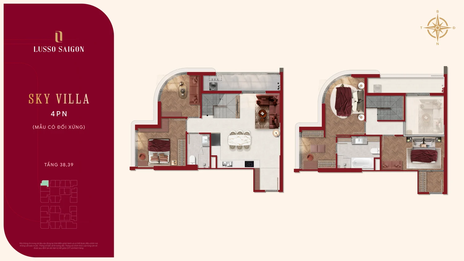 Sky Villa 4 phòng ngủ
